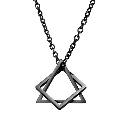 Geometric triangle necklace