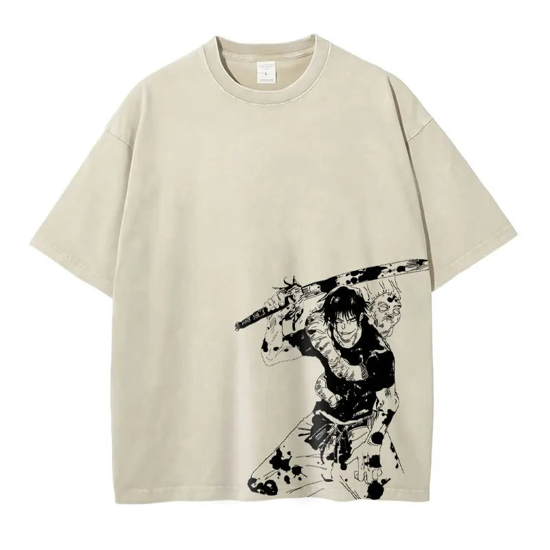 Jujutsu Vintage Washed Oversize T Shirt