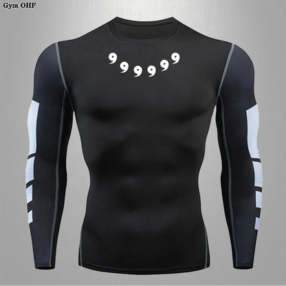 Gym Anime Rash Compression Shirt