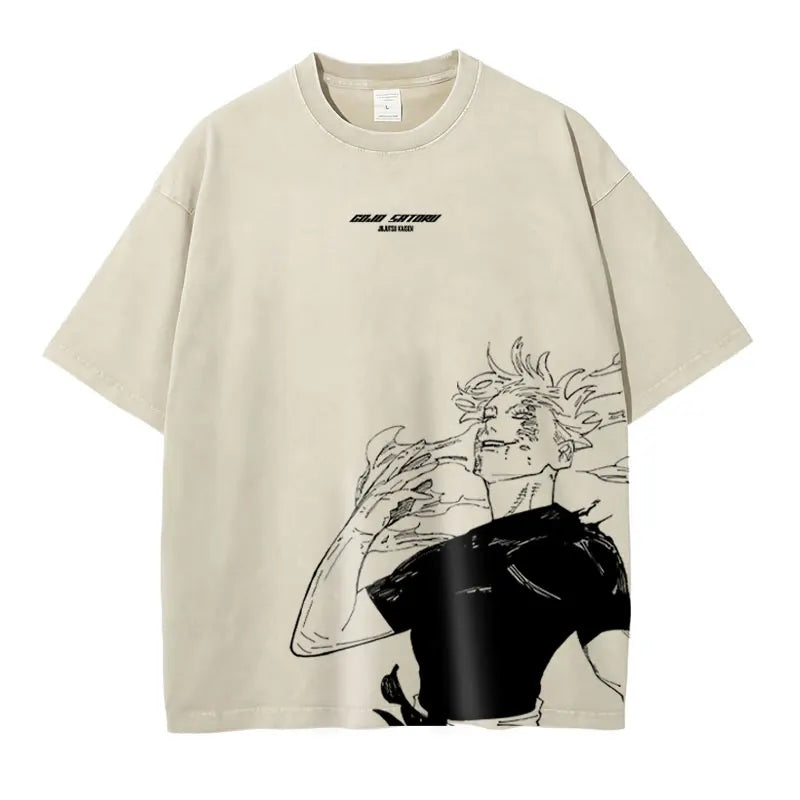 Jujutsu Vintage Washed Oversize T Shirt