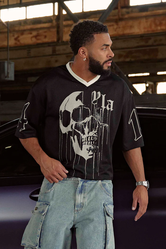 YOUNGLA 4015 - Drippy Skull Jersey